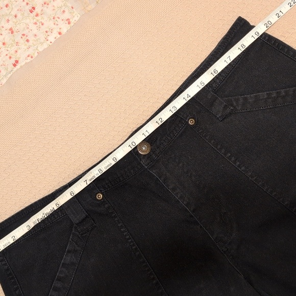 Faded Glory Stretch Women's Black Denim Shorts - Picture 7 of 9